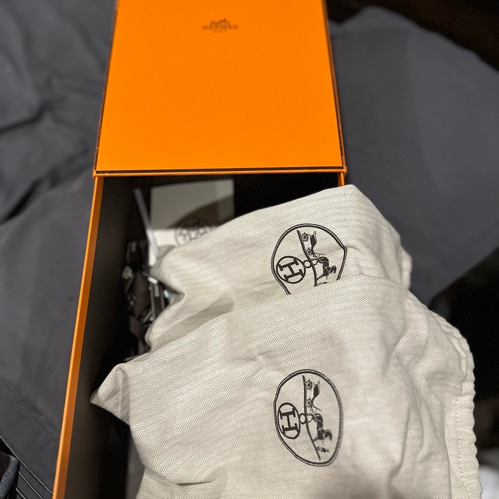 Hermès Orange shoe Box with Dust Bags